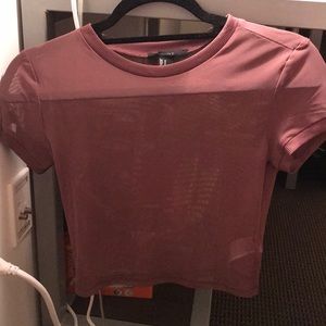 Forever 21 Mesh Crop Top